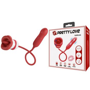   Pretty Love Ashlynn – 3 az 1-ben akkus vibrátor csiklóizgatóval, pulzáló és vibrációs funkcióval