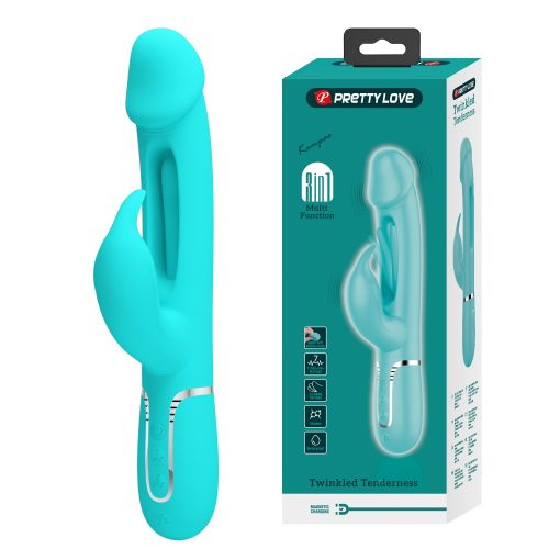 Pretty Love Kampas vibrátor csiklóizgatóval – USB tölthető G-pont vibrátor