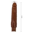 Pretty Love Soren Brown – újratölthető realisztikus vibrátor TPE anyagból, 25,2 cm