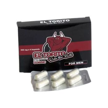   EL TORITO potencianövelő kapszula férfiaknak 6 db – gyógynövényes összetétel tudatos választáshoz