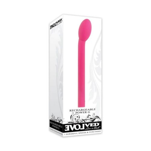 Evolved - Rechargeable Power G - Pink, G-pontos vibrátor, 7 rezgési funkcióval