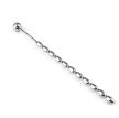 EWtoys Penis plug, dilator- Rozsdamentes húgycsőtágító, bordázott felületű katéter - 8mm