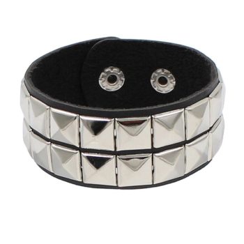 EwToys - Állítható karkötő, 2 sor szegeccsel 