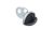 EWToys Diamond Plug S/M/L - Ezüst análdugó, fekete, szív alakú kővel (-választható méret)