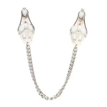 Fém mellbimbóbilincs, lánccal