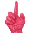 Erotikus öt ujjas kesztyű különböző kialakítással, rózsaszín