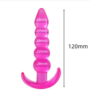   EwToys - Análsor tágító, 4 különböző méretű golyóval - rózsaszín