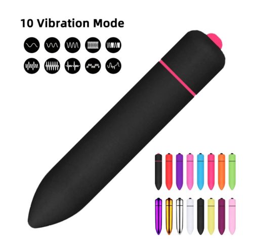 EwToys - 10 fokozat, 91 mm  - Mini rúdvibrátor választható színben - fekete/lila/pink/viola lila/kék/arany/piros