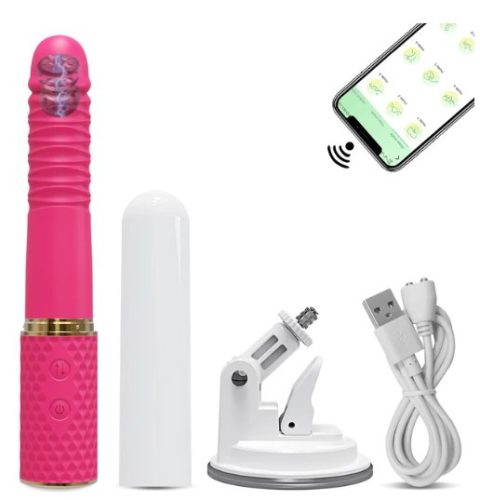 EwToys - Lökő, applikációs okos vibrátor pink színben II. , USB töltővel - vízálló + tok 