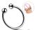 EwToys Makkgyűrű, ékszer férfiaknak - 30 mm átmérő - rozsdamentes acél