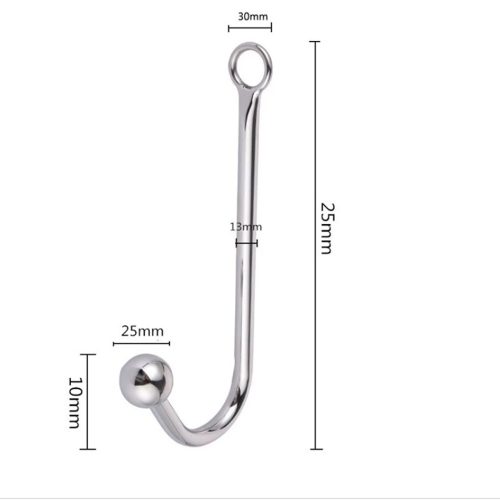 EWtoys BONDAGE HOOK -  Rozsdamentes anális horog (179G) - Ezüst