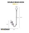 EWtoys BONDAGE HOOK -  Rozsdamentes anális horog (179G) - Ezüst