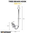 EWtoys BONDAGE HOOK -  Rozsdamentes anális horog (179G) - Ezüst