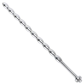   EWtoys Penis plug, dilator- Rozsdamentes húgycsőtágító, bordázott felületű katéter - 6mm