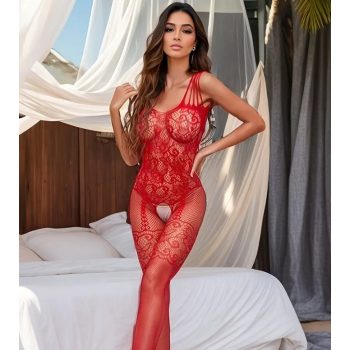 EwToys Bodystocking B14 - Piros harisnyaoverall