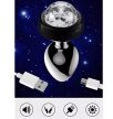 EwToys - Világítós Butt Plug, análdugó többszínű világítással - hangvezérléssel irányítható