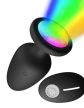  EwToys - Világítós Butt Plug, análdugó többszínű világítással - távirányítóval - 10 rezgési fokozat