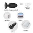 EwToys - Led világítással ellátott szilikon anál plug - távirányítóval - USB töltővel -vibrátoros