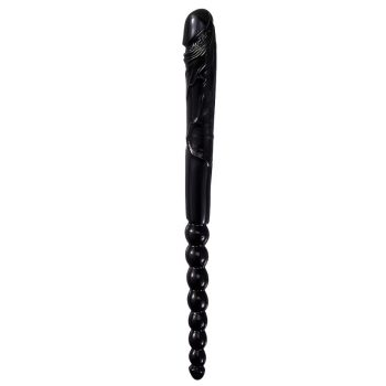 Fekete dupla dildó, kétvégű páros dildó 48 cm - EwToys