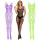 EwToys Bodystocking B16 - Fekete/zöld/lila harisnyaoverall -választható színben