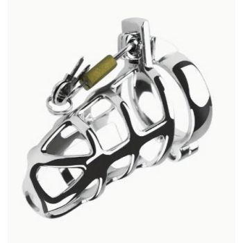   EwToys - Metal Chastity  -Acél péniszketrec, erényöv férfiaknak