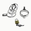 EwToys - Metal Chastity  -Acél péniszketrec, erényöv férfiaknak