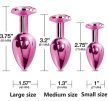EwToys - Különleges fém análdugó - 3 színben - 3 méretben