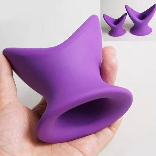 EwToys - Lila záróizom tágító, üreges - S/M méret