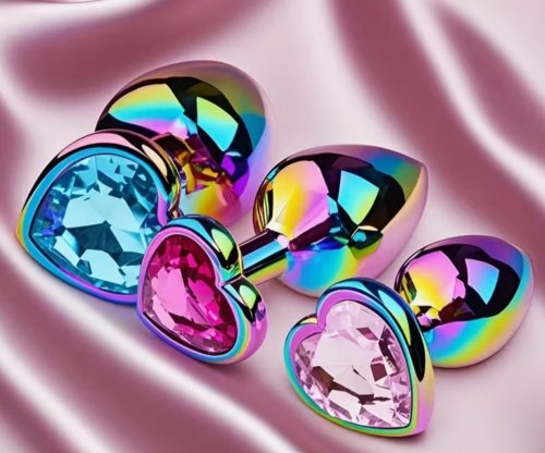 EwToys - Rainbow anal plug - 3 méretben