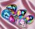 EwToys - Rainbow anal plug - 3 méretben