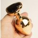 Arany Elegance Butt Plug – prémium fém análdugó 3 méretben