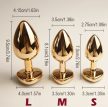 Arany Elegance Butt Plug – prémium fém análdugó 3 méretben
