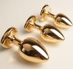 Arany Elegance Butt Plug – prémium fém análdugó 3 méretben