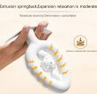 EwToys Flex Ring – rugalmas szilikon anális stimulátor texturált golyóval (fehér)