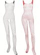EwToys Bodystocking B25 - Fekete/piros necc harisnyaoverall - választható színben