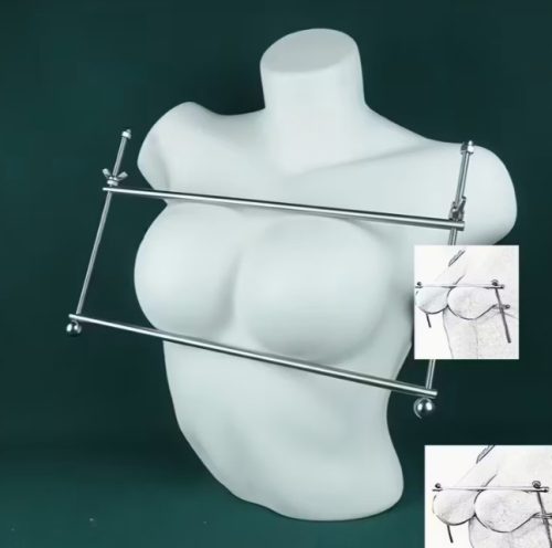 EwToys - Rozsdamentes acél mellszorító - állítható 