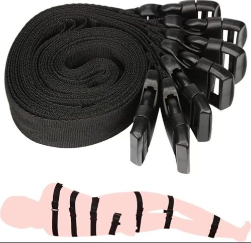 BDSM kötözőpánt készlet 7 db-os bondage heveder - EwToys