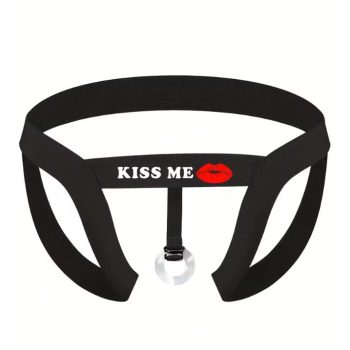   EwToys - C010 Kiss Me Férfi nyitott alsó péniszgyűrűvel M/L/XL