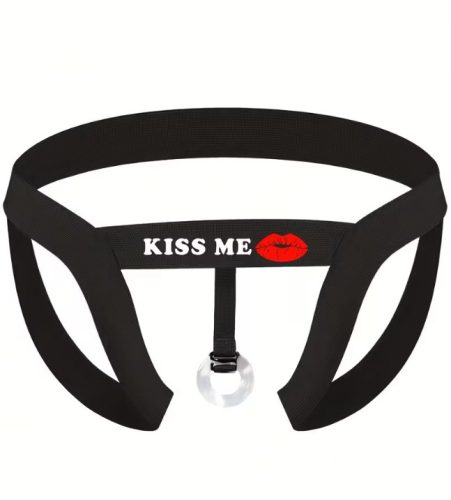 EwToys - C010 Kiss Me Férfi nyitott alsó péniszgyűrűvel M/L/XL