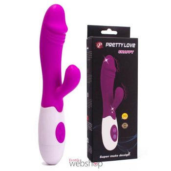   Pretty Love Snappy Purple vibrátor – csiklóizgatós G-pont vibrátor 30 funkcióval lila színben