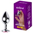 Desirel Pink Jewel S rozsdamentes acél análdugó pink kristállyal 7,2 cm