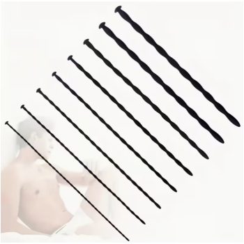   EwToys - Dilator, Orvosi szilikonból készűlt, fekete, 8db/csomag