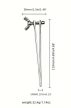 EwToys Steel Adjust 5 mm – állítható rozsdamentes acél uretrális tágító, 11,9 cm