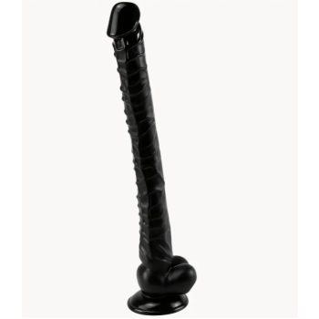   EwToys - Extra méretű, hatalmas fekete szilikon dildó 40 cm.