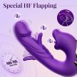 EwToys - Evangeline 3in1 - multifunkciós vibrátor - g-pont + csiklóizgató - Usb töltővel választható színben - piros/lila