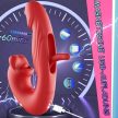 EwToys - Evangeline 3in1 - multifunkciós vibrátor - g-pont + csiklóizgató - Usb töltővel választható színben - piros/lila