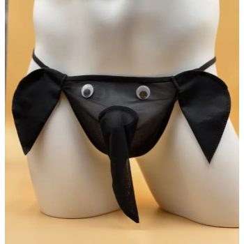   EwToys - Vicces, 3 színben választható (fekete/piros/leopárd) tanga - egy méret