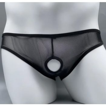 EwToys - Férfi alsó -  nyitott, fekete  - egy méret