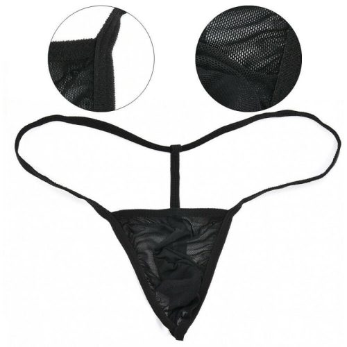 EwToys - Férfi hálós tanga - egy méret -fekete