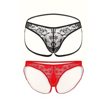   EwToys - férfi csipkés alsó - választható színben! piros/fekete